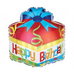 18 in.Pkg Hbd Gift Shape