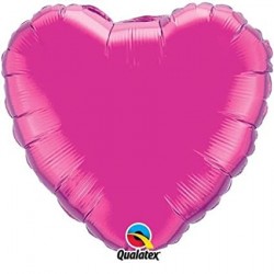 4 in heart magenta