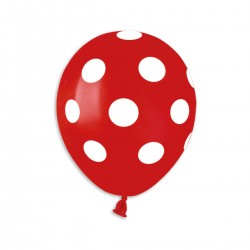 12" Polka Red